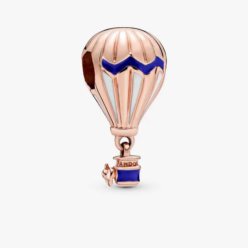 Blue Hot Air Balloon Travel Charm