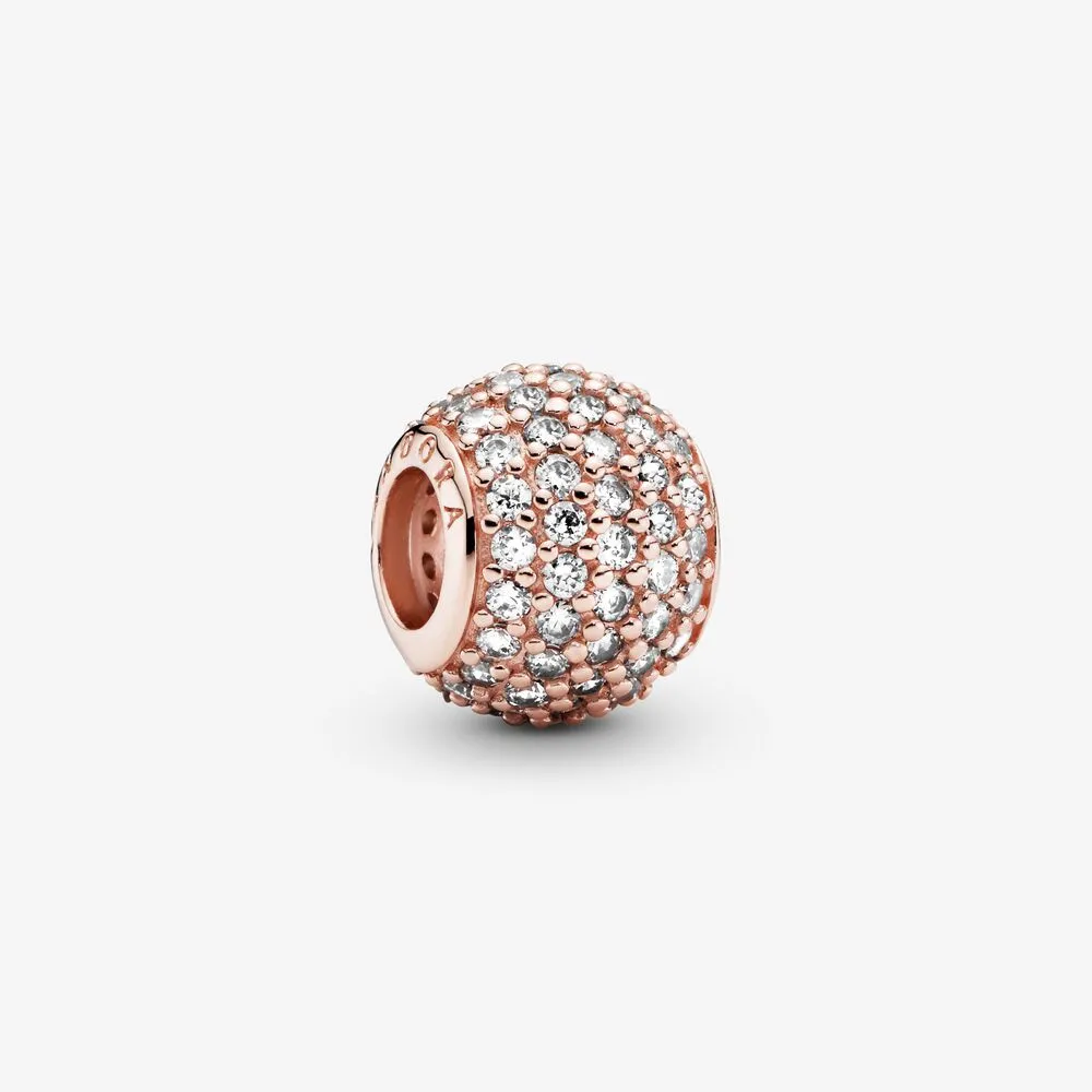 Clear Pav&eacute; Charm