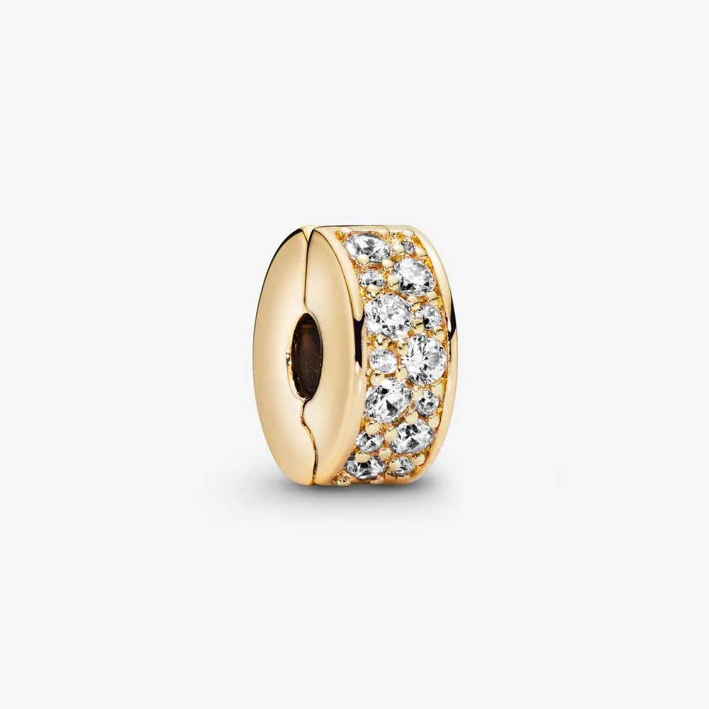 Clear Pav&eacute; Clip Charm
