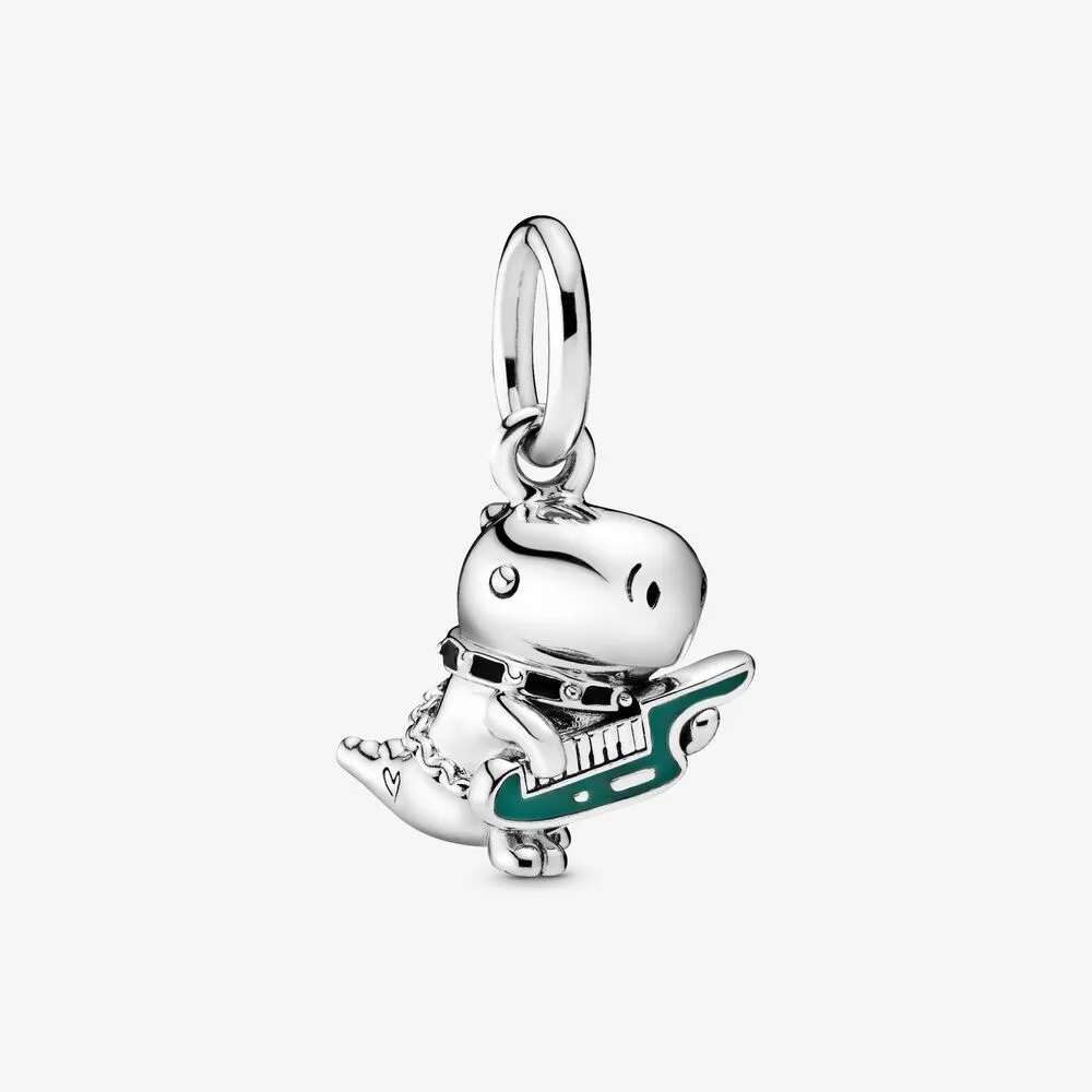 Dino the Dinosaur Punk Band Dangle Charm