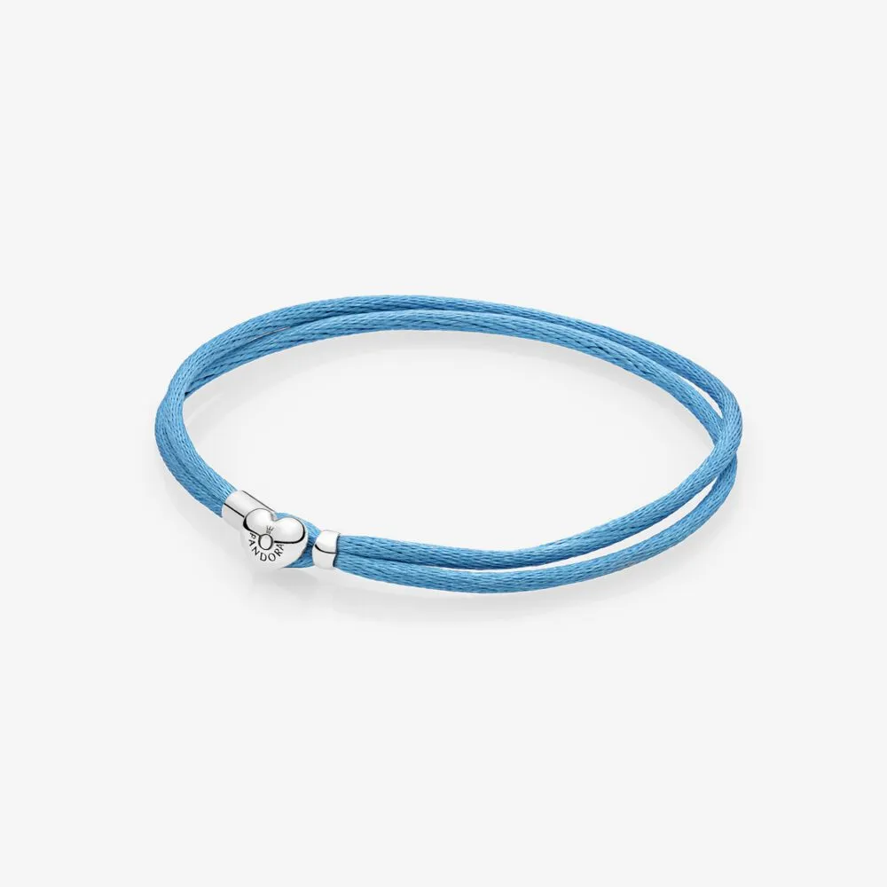 Fabric Cord Bracelet, Turquoise