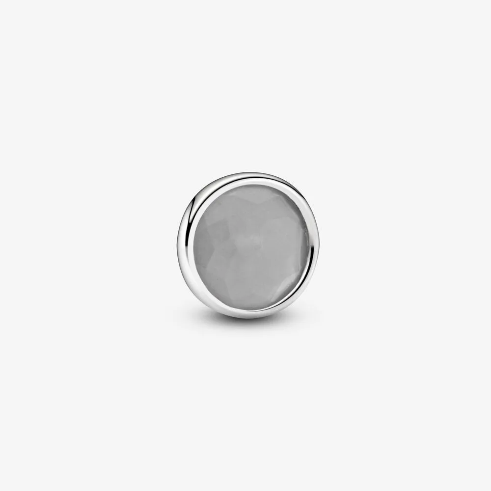 Grey June Birthstone Locket Element