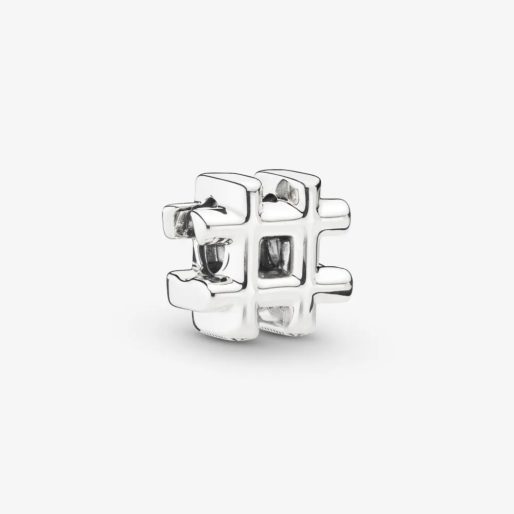 Hashtag Symbol Charm