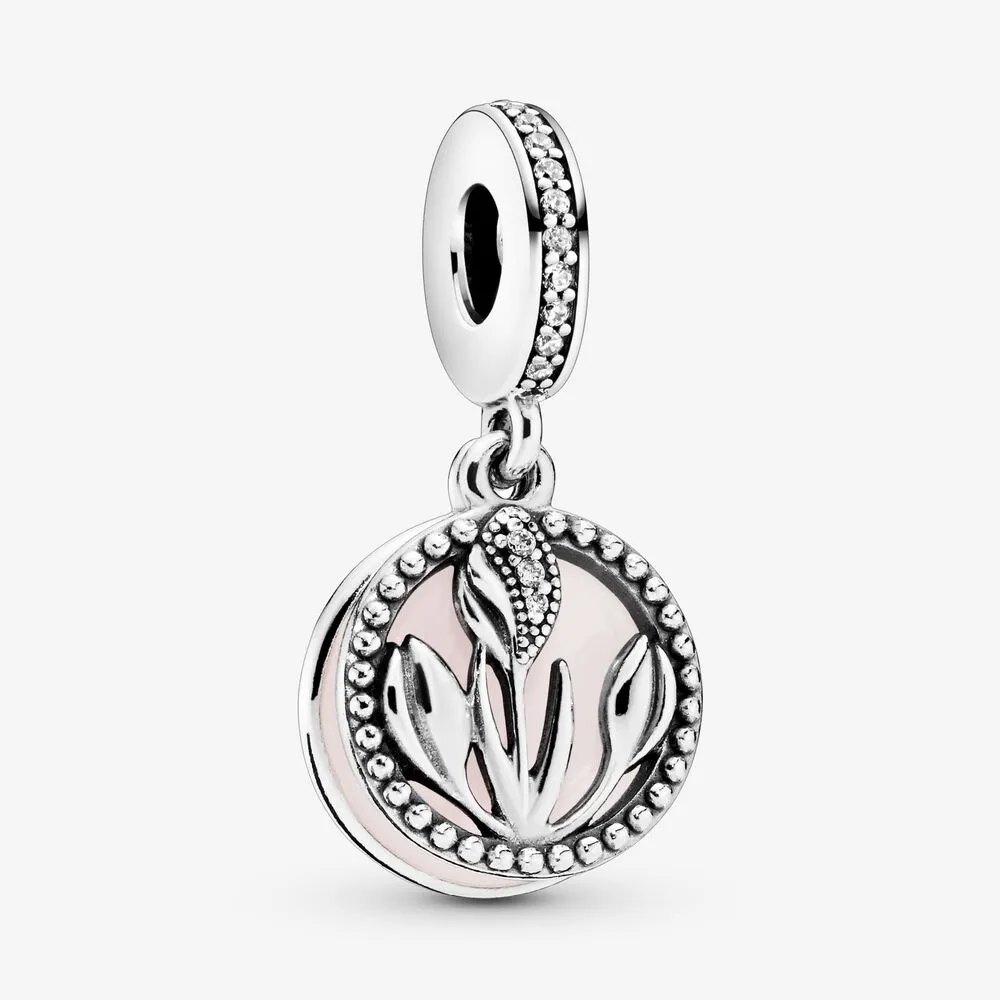 International Women's Day Tulip Flower Dangle Charm