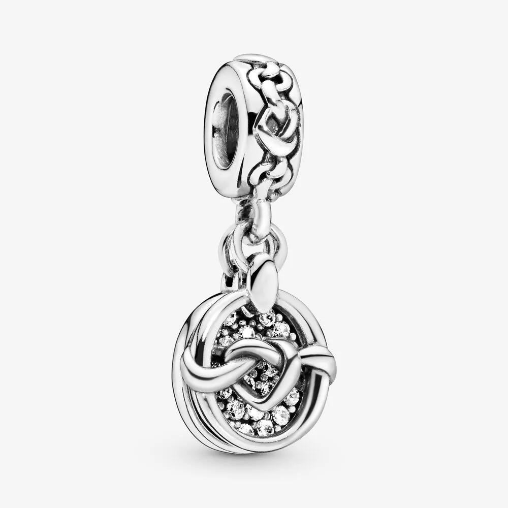 Knotted Hearts Dangle Charm