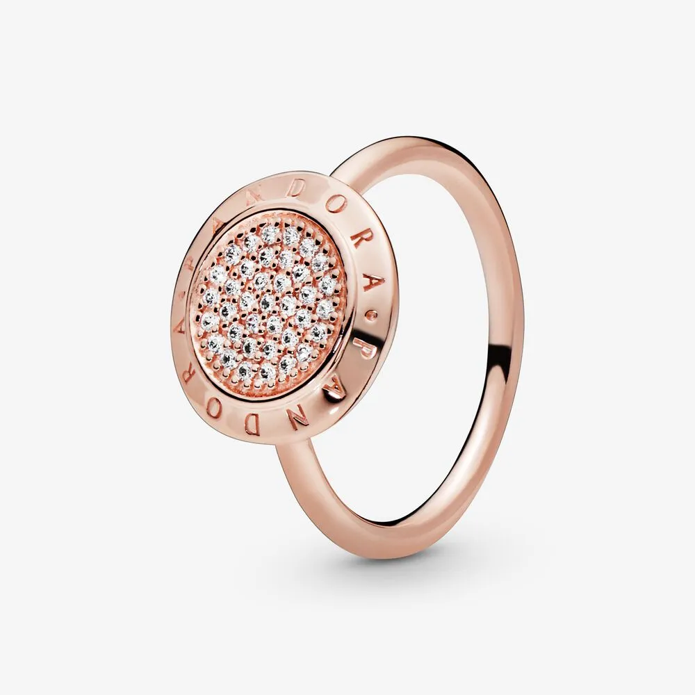 Pandora Logo Pav&eacute; Ring
