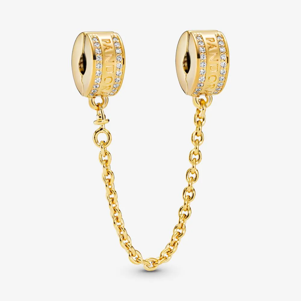 Pandora Logo Safety Chain Charm