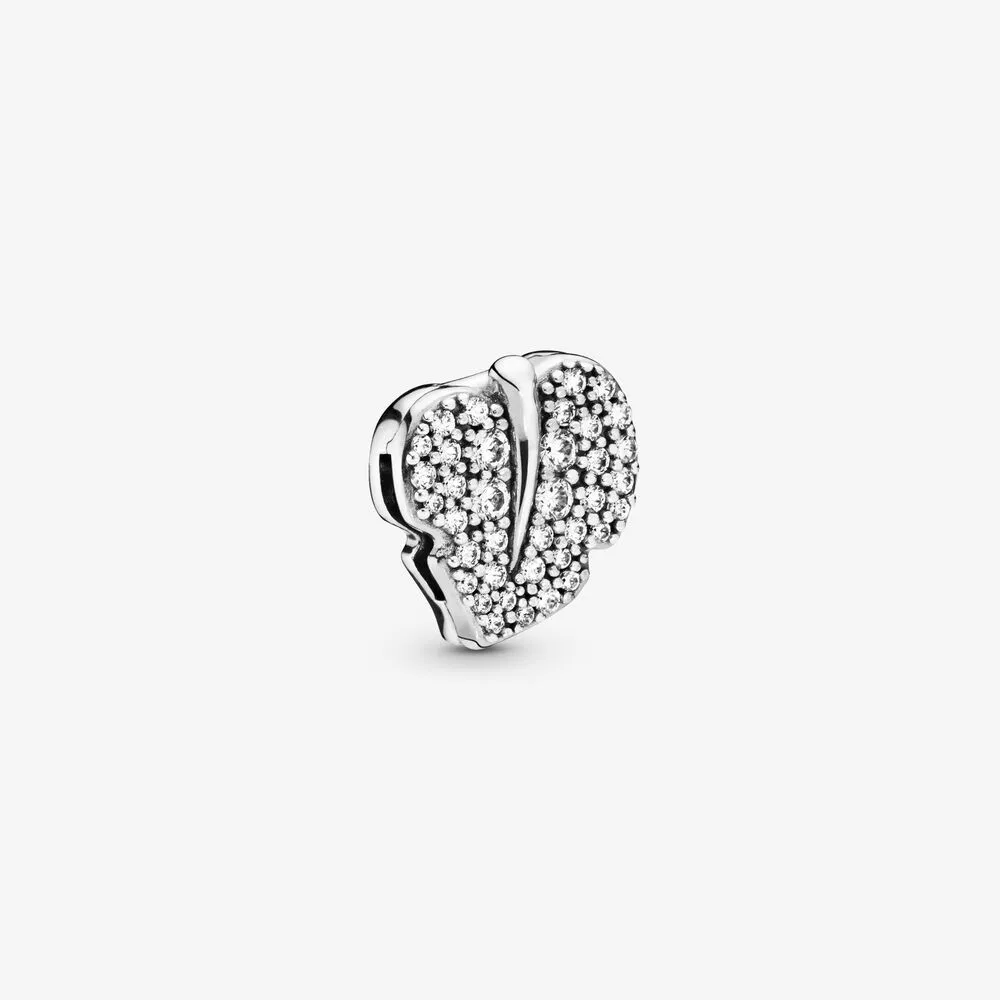 Pandora Reflexions&trade; Sparkling Leaf Clip Charm
