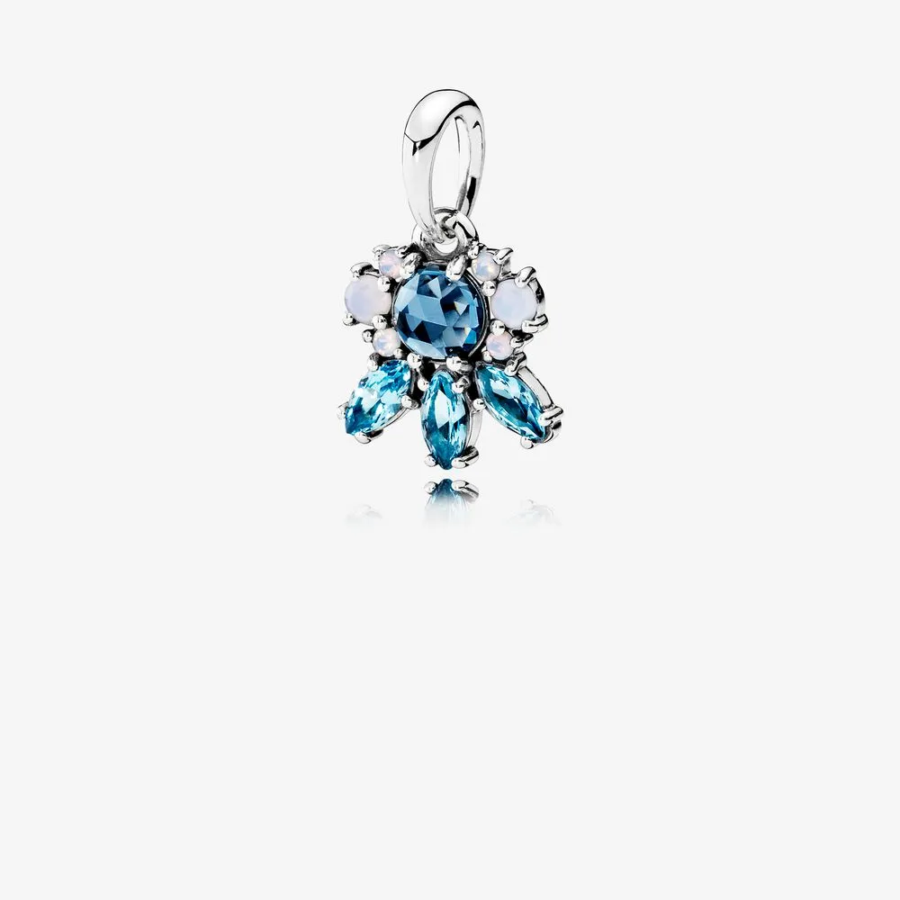 Patterns of Frost Pendant, Multi-Colored Crystal