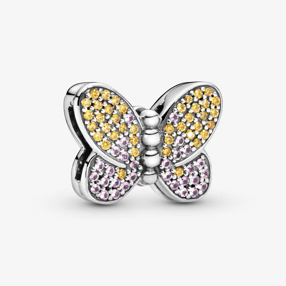 Pav&eacute;&nbsp;Butterfly Clip Charm&nbsp;