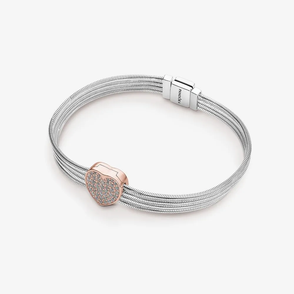 Pav&eacute; Heart Reflexions Bracelet Gift Set
