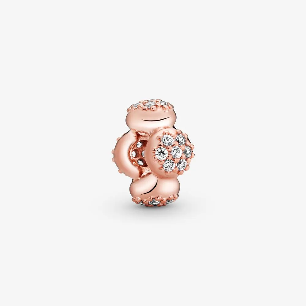 Pav&eacute; Modern Lovepods Spacer Charm