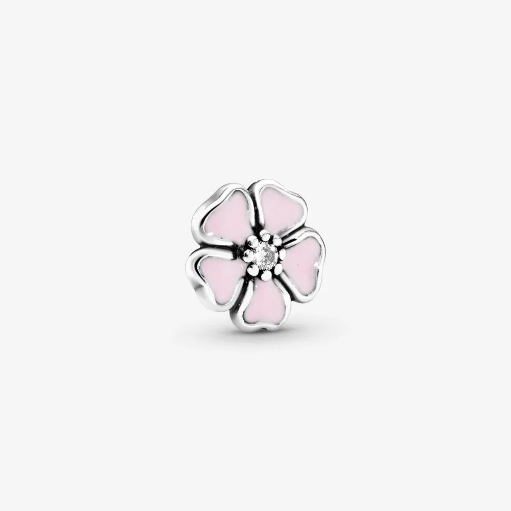 Pink Cherry Blossom Flower Locket Element