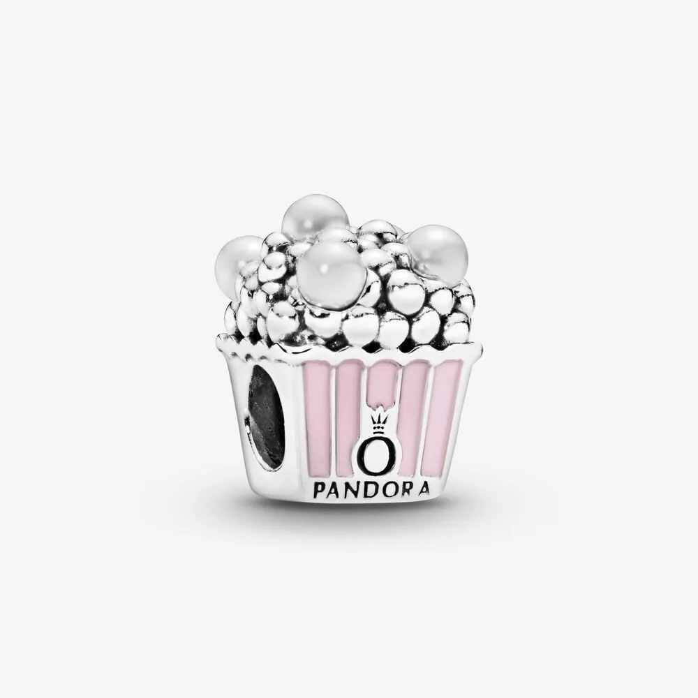 Pink Popcorn Charm