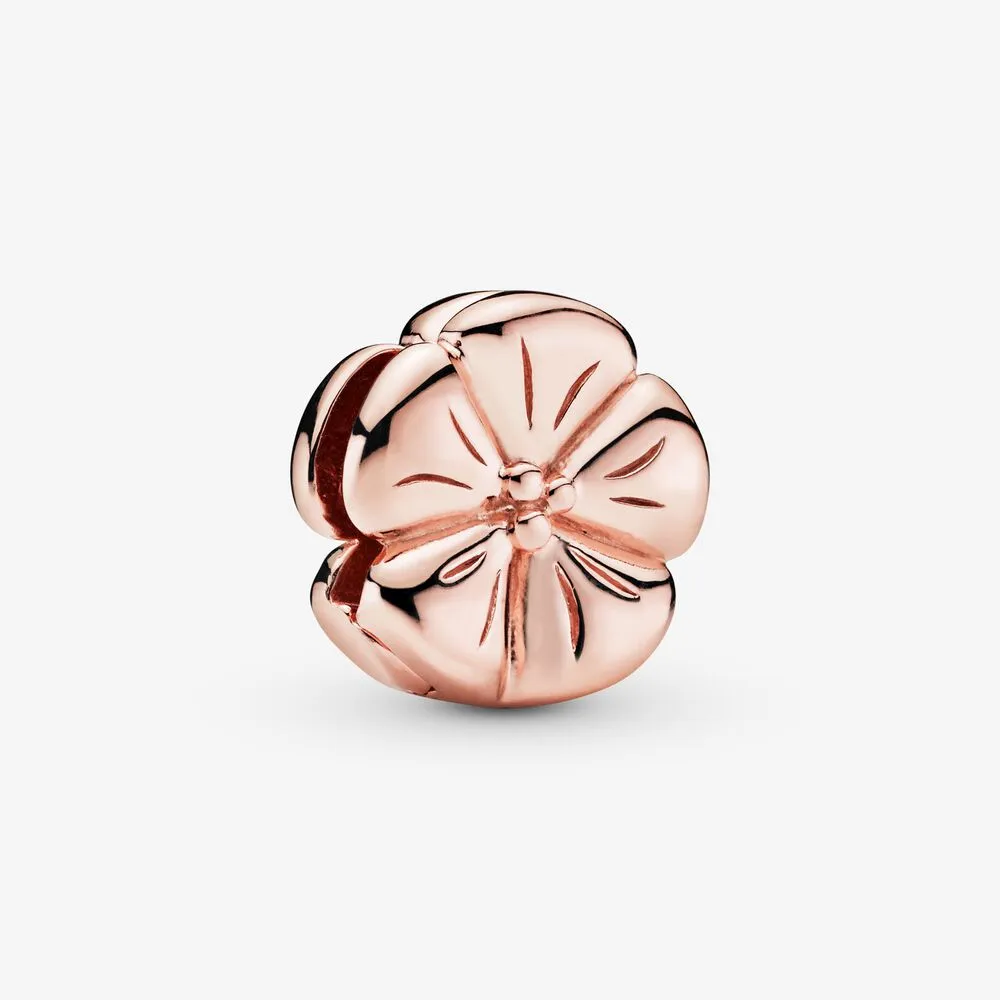 Polished Flower Clip Charm