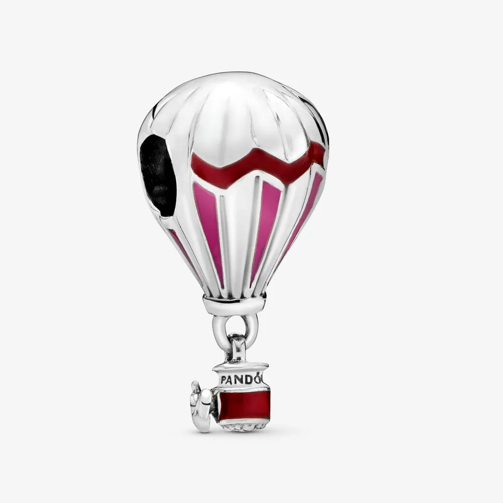 Red Hot Air Balloon Travel Charm