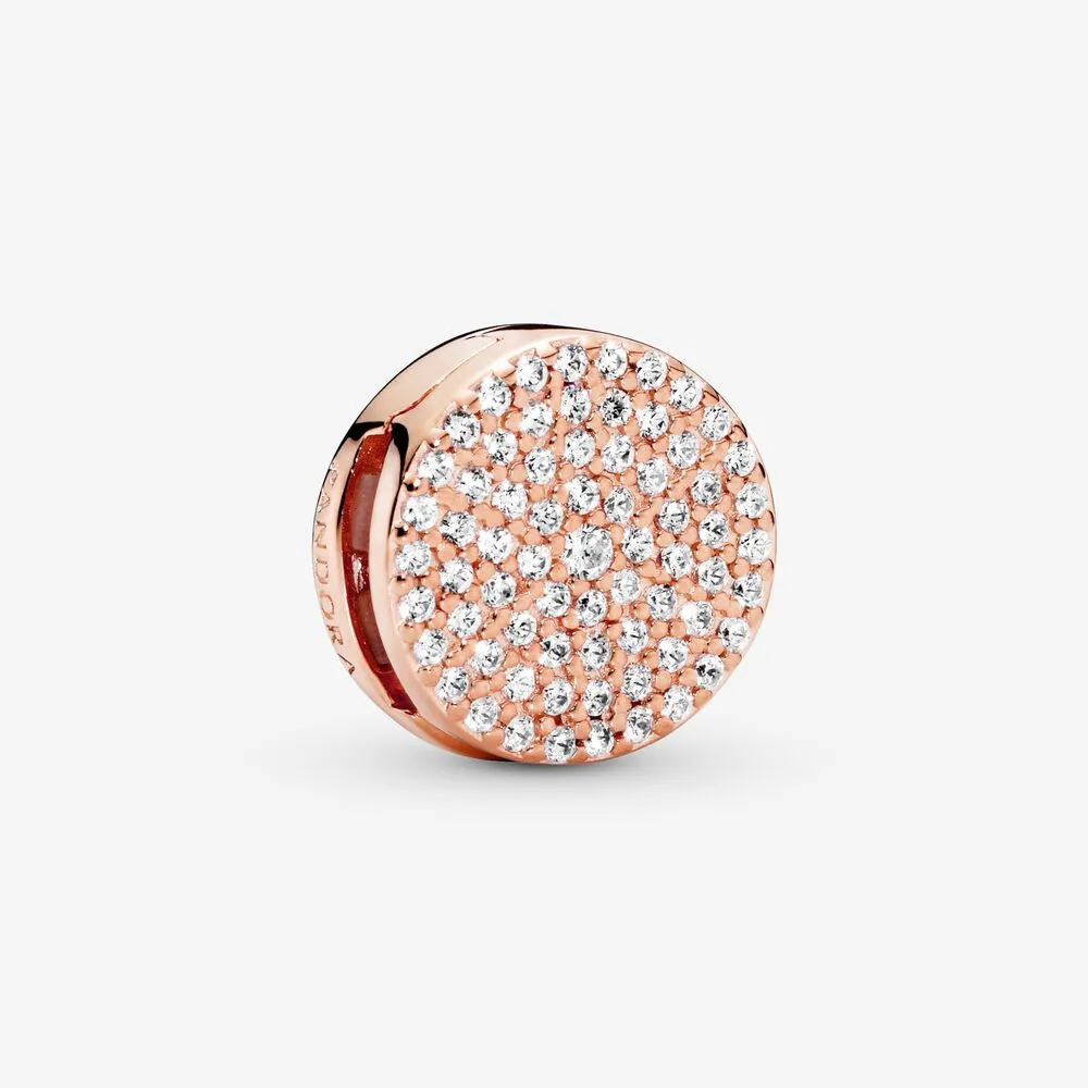 Round Pav&eacute; Charm