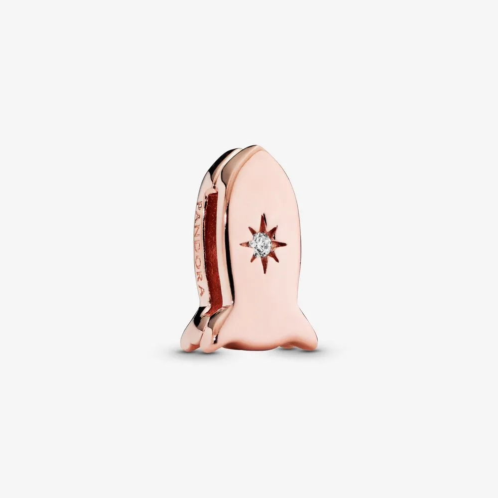 Space Rocket Clip Charm