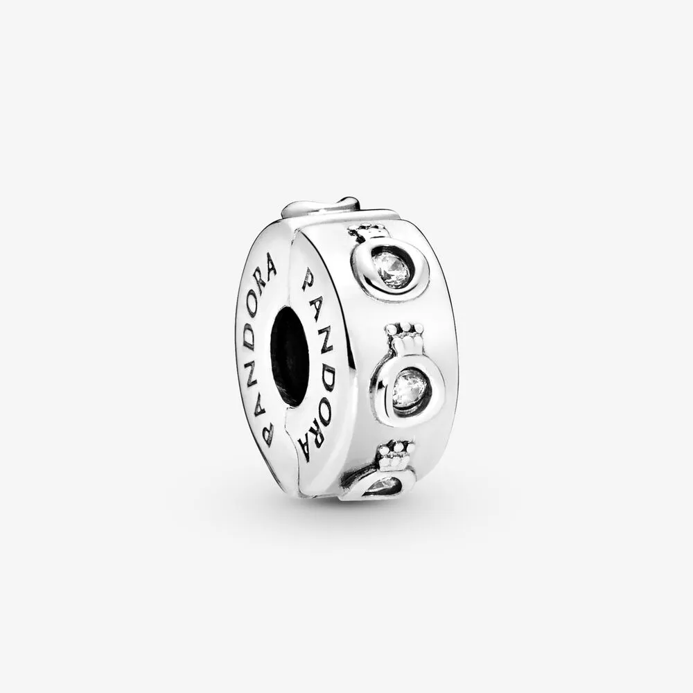 Sparkling Crown O Clip Charm