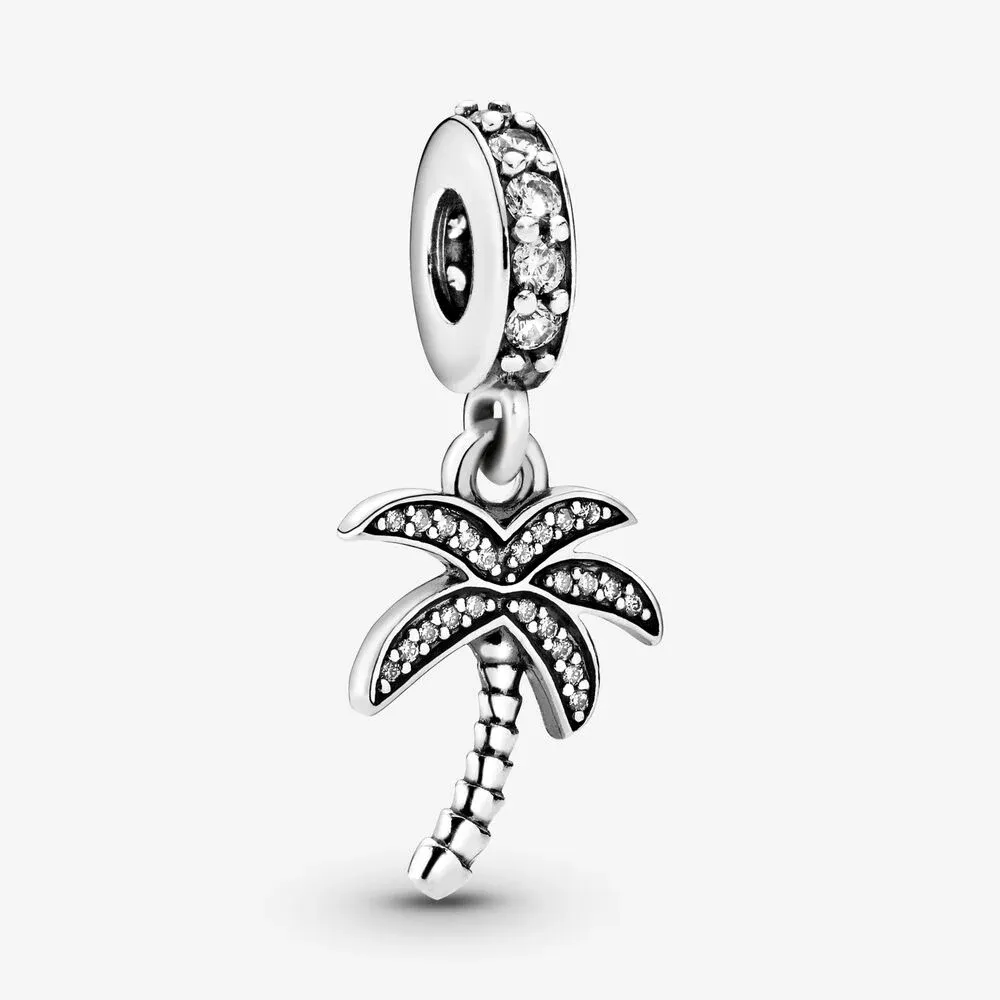 Sparkling Palm Tree Dangle Charm