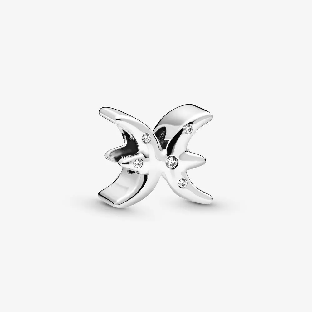 Sparkling Pisces Zodiac Charm