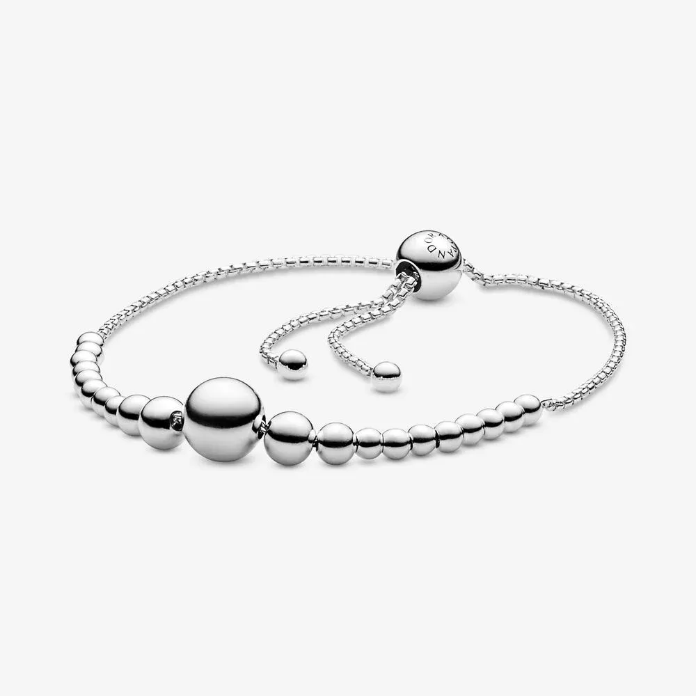 String of Beads Slider Bracelet