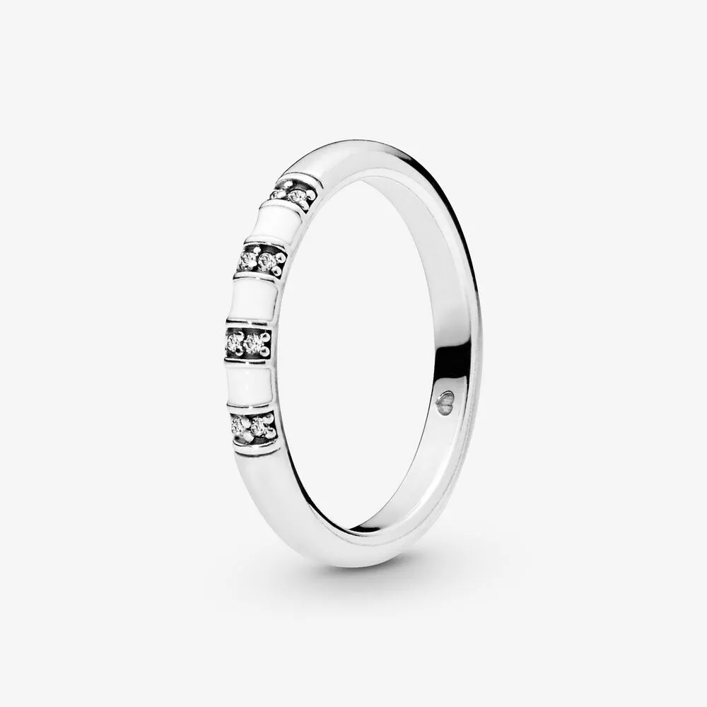 White Stripes Ring