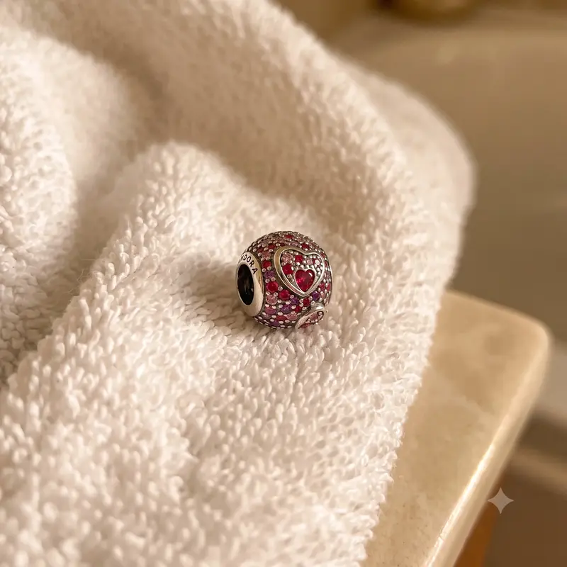 Asymmetrical Hearts Pav&eacute; Charm photo review