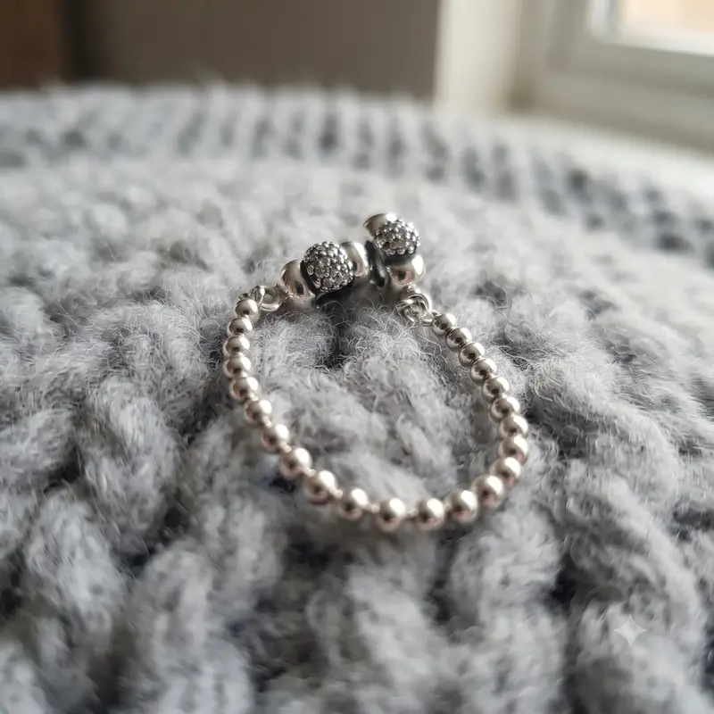 Beads and Pavé Safety Chain Charm photo review