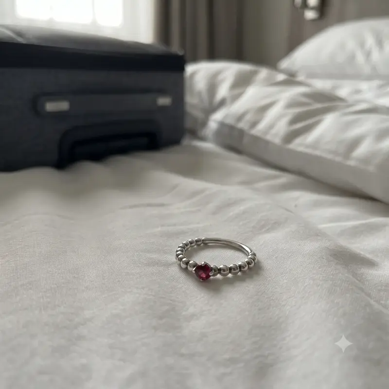 Blazing Red Beaded Ring photo review