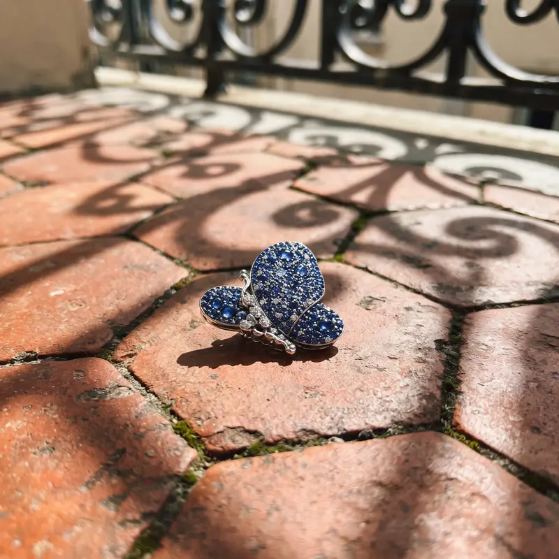 Blue Pav&eacute;&nbsp;Butterfly Brooch&nbsp; photo review