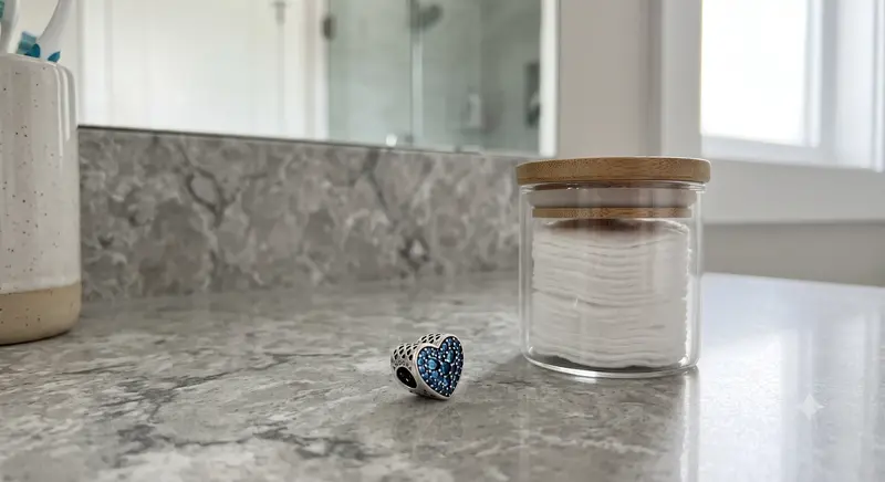 Blue Water Heart Charm photo review