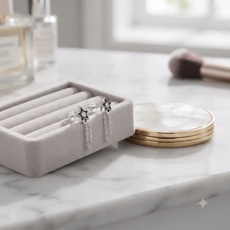 Celestial Stars Stud Earrings photo review