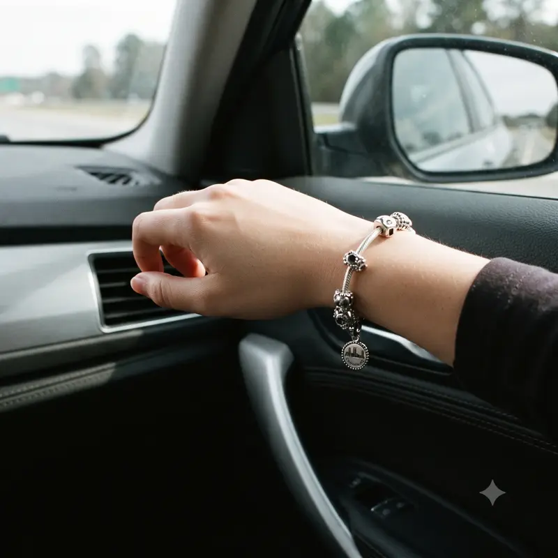 Charlotte Dangle Charm, Black Enamel photo review