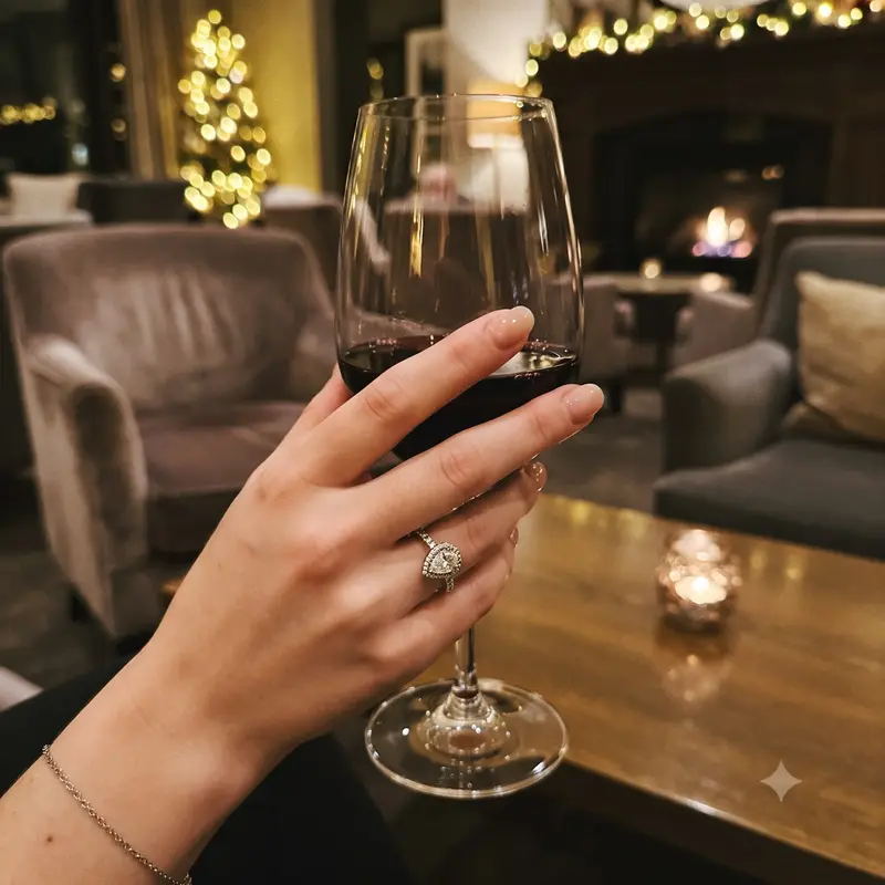 Classic Teardrop Halo Ring photo review