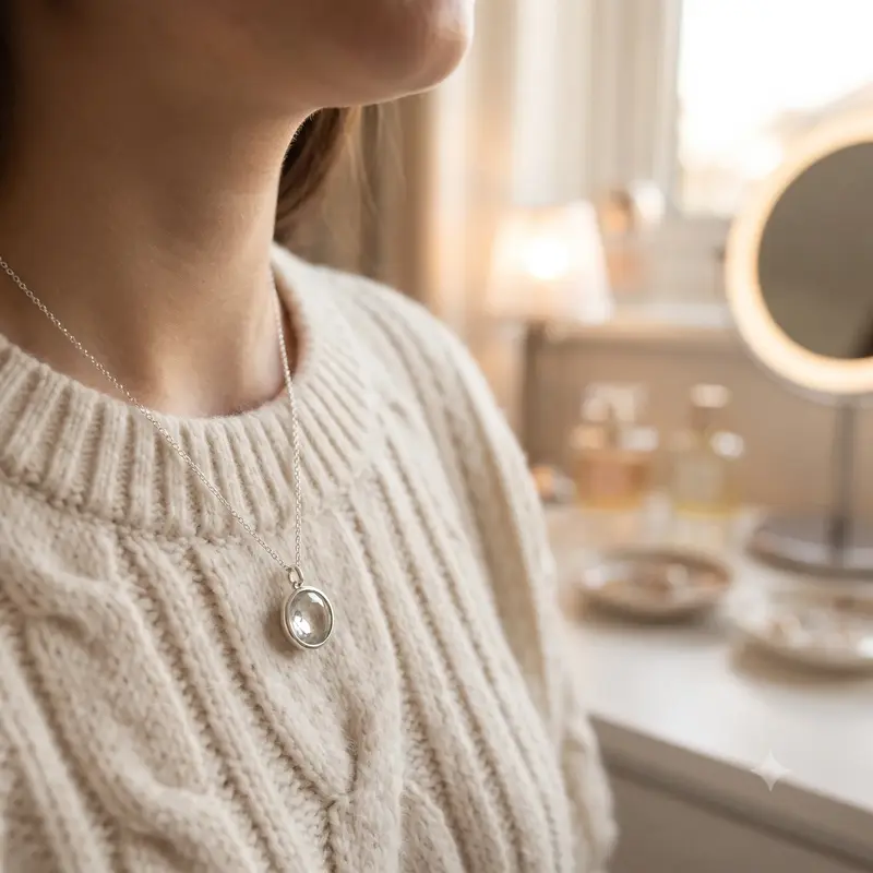 Clear April Birthstone Locket Element photo review