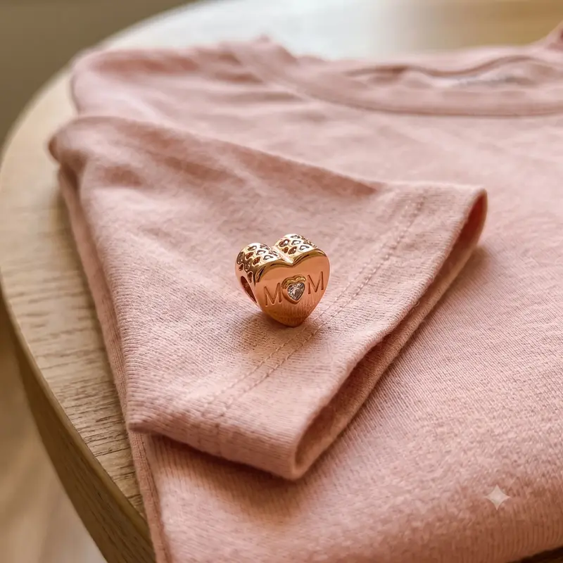 Clear Mom Heart Charm photo review