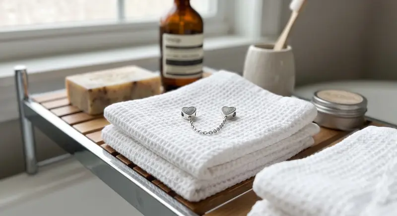 Clear Pav&eacute; Hearts Safety Chain Charm photo review