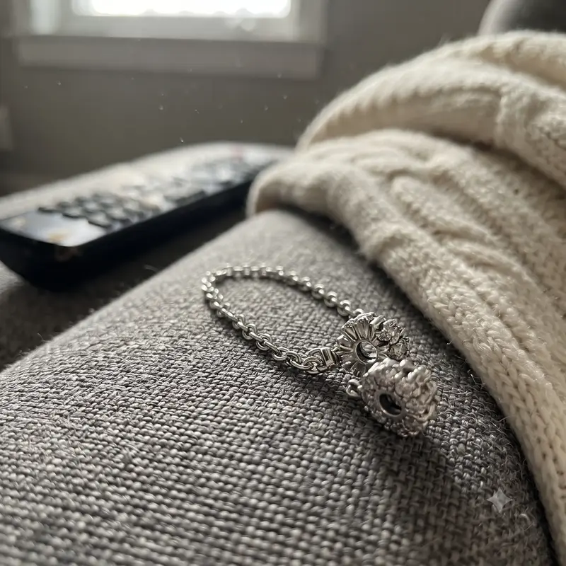 Clear Sparkle Safety Chain Charm photo review