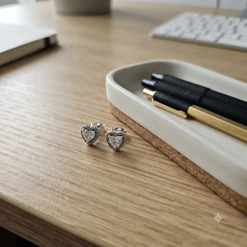 Elevated Heart Stud Earrings photo review