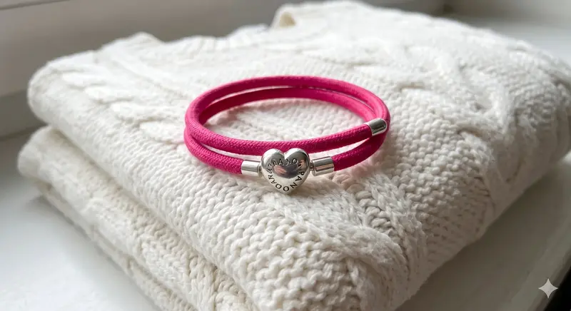 Fabric Cord Bracelet, Hot Pink photo review
