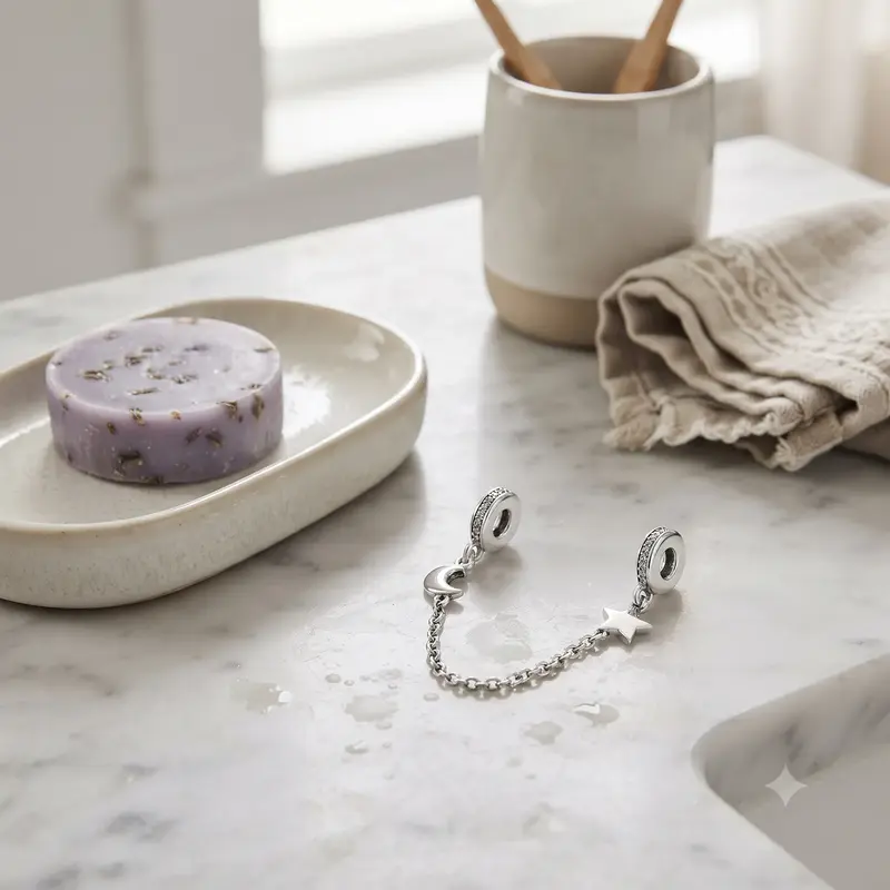 Half Moon & Star Safety Chain Charm photo review
