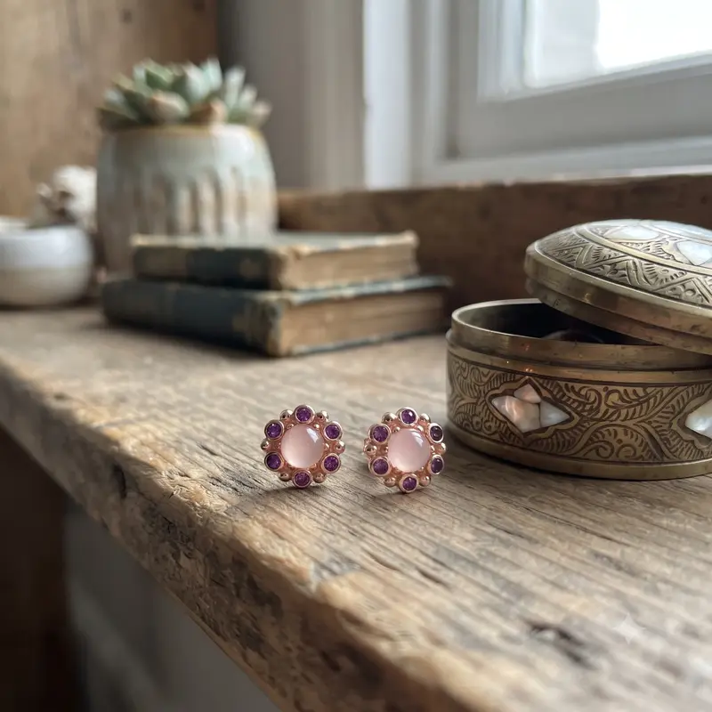 Heraldic Radiance Earrings, PANDORA Rose™ Pink & Purple Crystals photo review