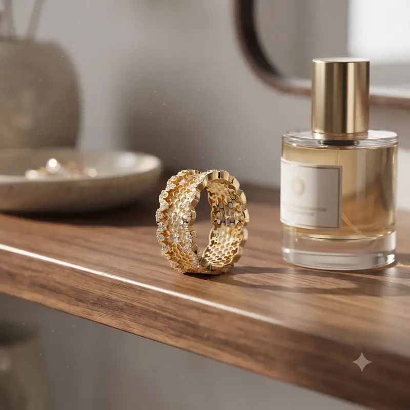 Honeycomb Lace Ring, PANDORA Shine&trade; & Clear CZ photo review