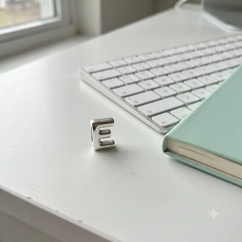 Letter E Alphabet Locket Element photo review