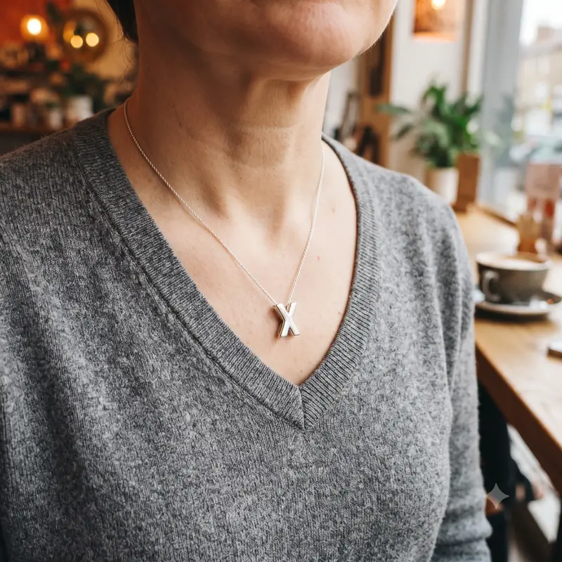 Letter X Alphabet Locket Element photo review