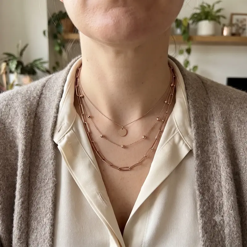Long Link Cable Chain Necklace photo review