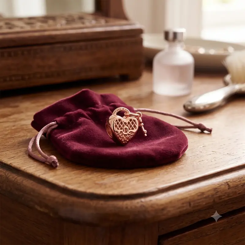 Love You Heart Padlock Charm photo review