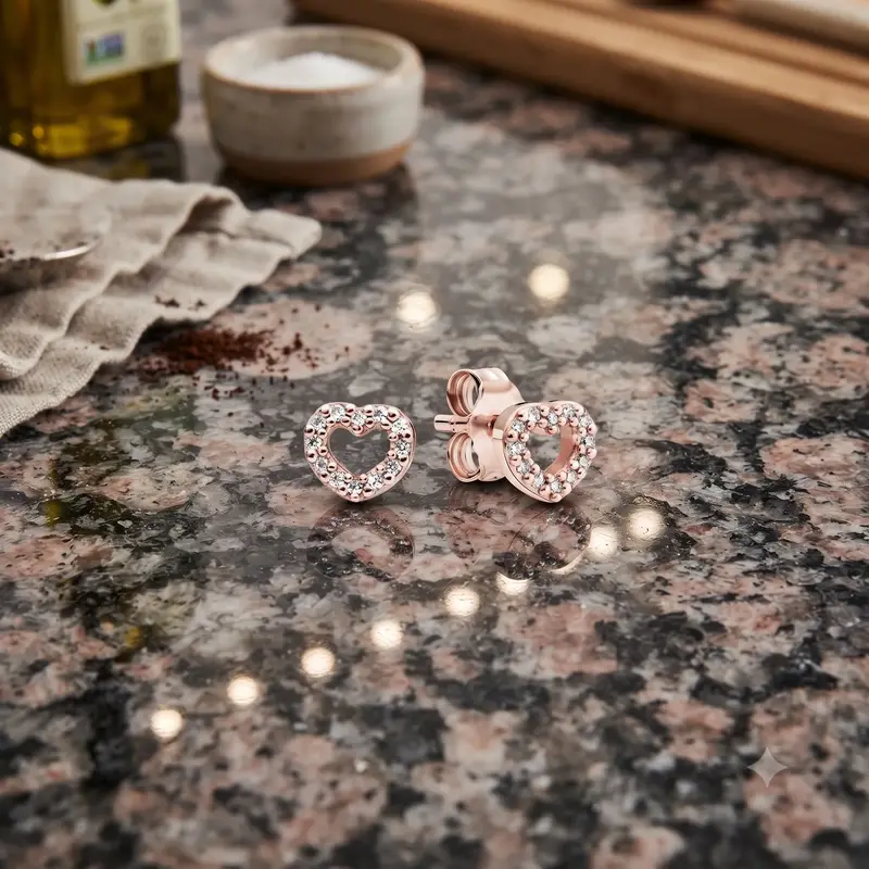 Open Heart Stud Earrings photo review