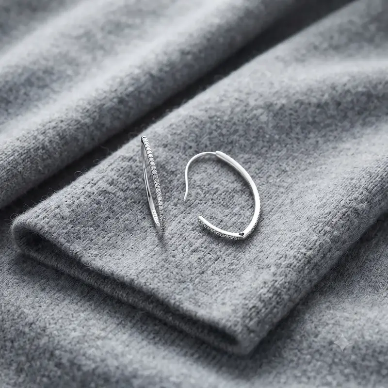 Oval Sparkle Hoop Earrings photo review